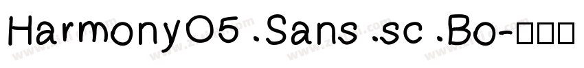 HarmonyO5 Sans sc Bo字体转换